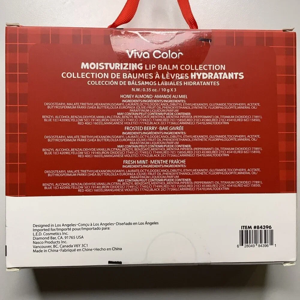 Viva Color Besties Trio Moisturizing Lip Balm Collection, New In Box